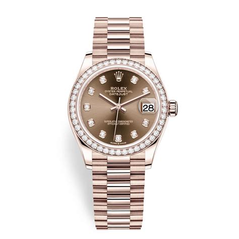 rolex datejust 31 chocolate